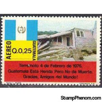 Guatemala 1976 Destroyed house-Stamps-Guatemala-Mint-StampPhenom