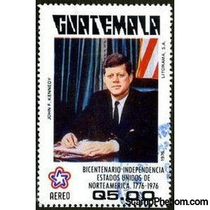 Guatemala 1976 John Fitzgerald Kennedy (1917-1963), President-Stamps-Guatemala-Mint-StampPhenom