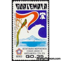 Guatemala 1976 Quetzal, Eagle Head, Liberty Bell, Lake Atitlan-Stamps-Guatemala-Mint-StampPhenom