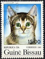 Guinea-Bissau 1985 Domestic Cat (Felis silvestris catus)-Stamps-Guinea-Bissau-Mint-StampPhenom