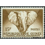 Guinee 1959 African Elephant (Loxodonta africana)-Stamps-Guinee-Mint-StampPhenom