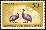 Guinee 1961 Helmeted Guineafowl (Numida meleagris)-Stamps-Guinee-Mint-StampPhenom