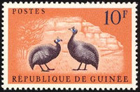 Guinee 1961 Helmeted Guineafowl (Numida meleagris)-Stamps-Guinee-Mint-StampPhenom