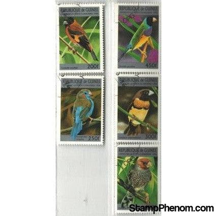 Guinee Republic Birds , 5 stamps