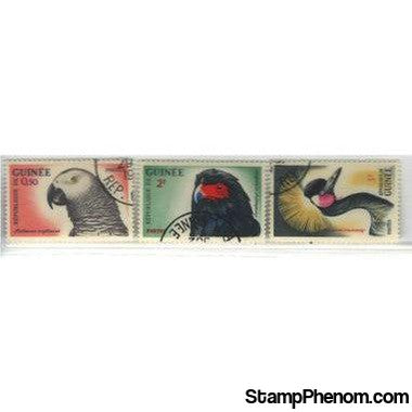 Guinee Republic Birds Lot 2, 3 stamps