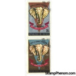 Guinee Republic Elephants , 2 stamps