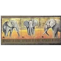 Guinee Republic Elephants, 3 stamps-Stamps-Guinee Republic-StampPhenom