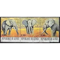 Guinee Republic Elephants, Lot 2, 3 stamps-Stamps-Guinee Republic-StampPhenom