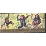 Guinee Republic Monkeys, 3 stamps-Stamps-Guinee Republic-StampPhenom