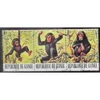 Guinee Republic Monkeys, Lot 3, 3 stamps-Stamps-Guinee Republic-StampPhenom