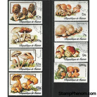 Guinee Republic Mushrooms , 8 stamps