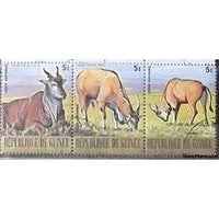 Guinee Republic Oryx, Lot 2, 3 stamps-Stamps-Guinee Republic-StampPhenom