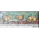 Guinee Republic Squirrels, Lot 2, 3 stamps-Stamps-Guinee Republic-StampPhenom