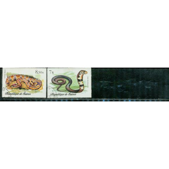 Guinee Republic Snakes , 2 stamps