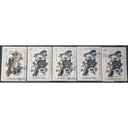 Haiti Lot 3 of Birds, 5 stamps-Stamps-Haiti-StampPhenom