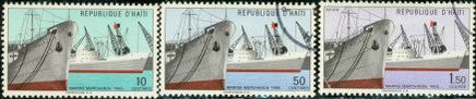 Haiti Ships , 3 stamps
