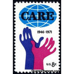 United States of America 1971 Hands Reaching for "CARE"