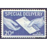 United States of America 1954 Hands and Letter