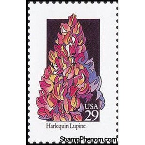 United States of America 1992 Harlequin Lupine (Lupinus stiversii)