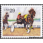 United States of America 1993 Harness Racing, Horse (Equus ferus caballus)