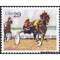 United States of America 1993 Harness Racing, Horse (Equus ferus caballus)