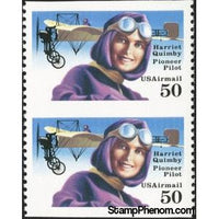 United States of America 1991 Harriet Quimby (1884-1912), 1st American Pilot with Beiriot