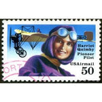 United States of America 1993 Harriet Quimby (1884-1914), 1st American Woman Pilot with Bl