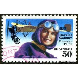 United States of America 1993 Harriet Quimby (1884-1914), 1st American Woman Pilot with Bl