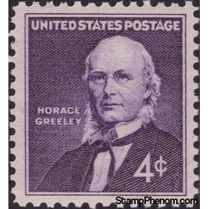 United States of America 1961 Horace Greeley (1811-1872), Publisher and Editor