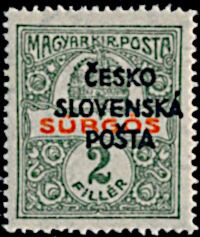 Czechoslovakia 1919 Hungarian Express Stamp overprinted ČESKO SLOVENSKÁ POŠTA-Czechoslovakia-StampPhenom