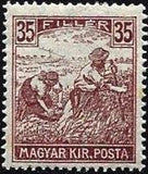 Hungary 1916 Harvesters and Parliament Buildings-Stamps-Hungary-StampPhenom