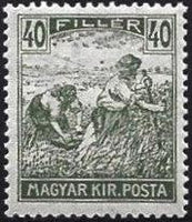 Hungary 1916 Harvesters and Parliament Buildings-Stamps-Hungary-StampPhenom