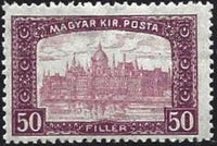 Hungary 1916 Harvesters and Parliament Buildings-Stamps-Hungary-StampPhenom