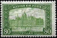 Hungary 1916 Harvesters and Parliament Buildings-Stamps-Hungary-StampPhenom