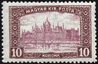 Hungary 1916 Harvesters and Parliament Buildings-Stamps-Hungary-StampPhenom