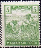 Hungary 1916 Harvesters and Parliament Buildings-Stamps-Hungary-StampPhenom