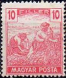 Hungary 1916 Harvesters and Parliament Buildings-Stamps-Hungary-StampPhenom