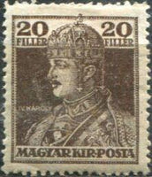 Hungary 1918 Charles and Zita-Stamps-Hungary-StampPhenom