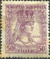 Hungary 1918 Charles and Zita-Stamps-Hungary-StampPhenom