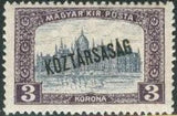 Hungary 1918 Harvesters and Parliament Buildings - Overprinted KOZTARSASAG-Stamps-Hungary-StampPhenom