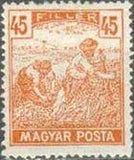 Hungary 1919 Harvesters and Parliament Buildings - Inscribed Magyar Posta-Stamps-Hungary-StampPhenom