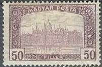 Hungary 1919 Harvesters and Parliament Buildings - Inscribed Magyar Posta-Stamps-Hungary-StampPhenom