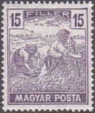 Hungary 1919 Harvesters and Parliament Buildings - Inscribed Magyar Posta-Stamps-Hungary-StampPhenom