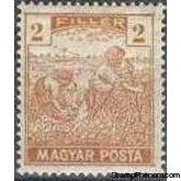 Hungary 1919 Harvesters and Parliament Buildings - Inscribed Magyar Posta