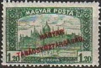 Hungary 1919 Harvesters and Parliament Buildings - Overprinted MAGYAR TANACSKOZTARSASAG-Stamps-Hungary-StampPhenom