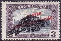 Hungary 1920 Harvesters and Parliament Buildings - Additional Overprint-Stamps-Hungary-StampPhenom