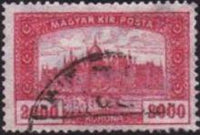 Hungary 1920 Parliament Buildings - MAGYAR KIR POSTA-Stamps-Hungary-StampPhenom