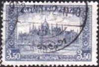 Hungary 1920 Parliament Buildings - MAGYAR KIR POSTA-Stamps-Hungary-StampPhenom