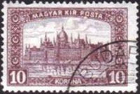 Hungary 1920 Parliament Buildings - MAGYAR KIR POSTA-Stamps-Hungary-StampPhenom