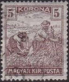Hungary 1920 Re-issue of Harvesters - MAGYAR KIR POSTA-Stamps-Hungary-StampPhenom